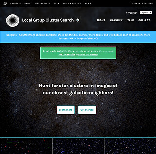 Citizen Science Program: The Local Group Cluster Search