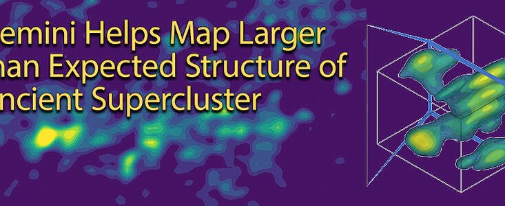 Gemini Helps Map Larger than Expected Structure of Ancient Supercluster