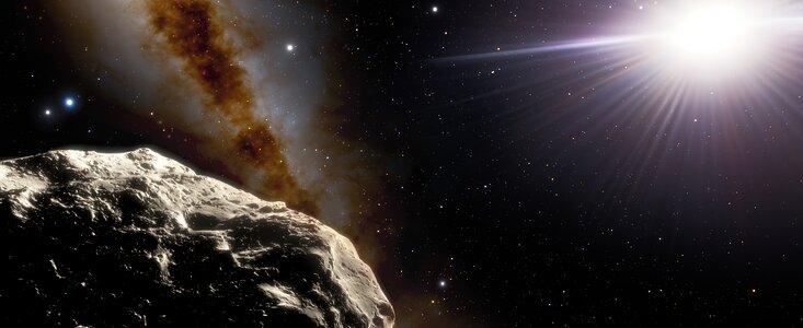 Ilustración del Asteroide Troyano 2020 XL5