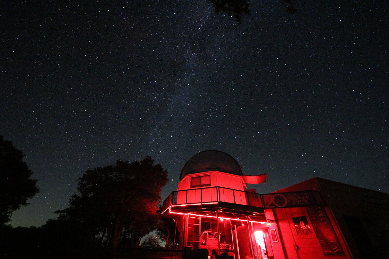 Night sky over the Kitt Peak Visitor Center 0.5-Meter Telescope