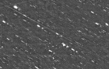 NOAO/WIYN: New Camera at WIYN images an Asteroid with a Long Tail