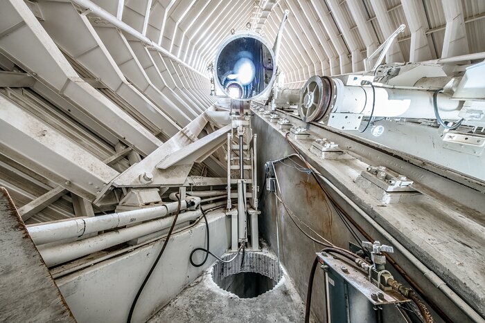 Inside the McMath-Pierce Solar Telescope.