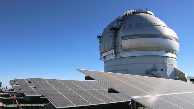 Gemini South Telescope and Photovoltaic System