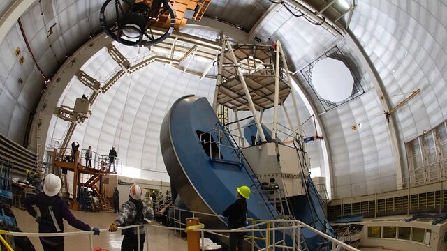 DESI Installation at the Mayall Telescope on Kitt Peak 14 June 2018