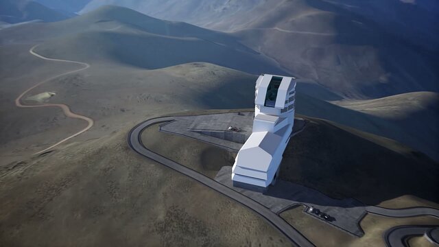 Animation of LSST facility at Cerro Pachon