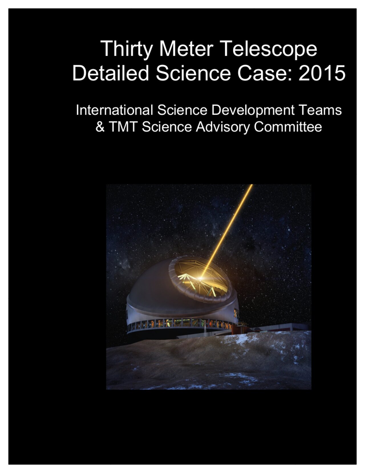 Thirty Meter Telescope Science Case: 2015