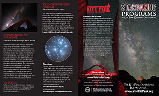 Flyer: Kitt Peak Stargazing Programs 2020