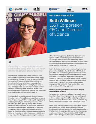 Handouts: US-ELTP Career Profile — Beth Willman