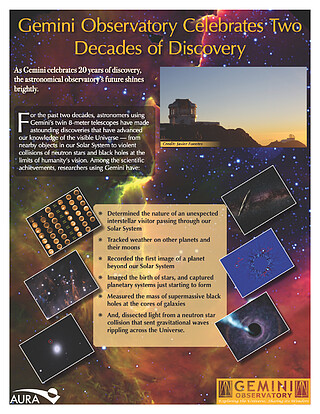 Handouts: Gemini Observatory Celebrates Two Decades of Discovery