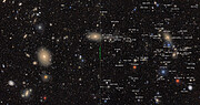Southern Part of Virgo Cluster (with and without annotations)