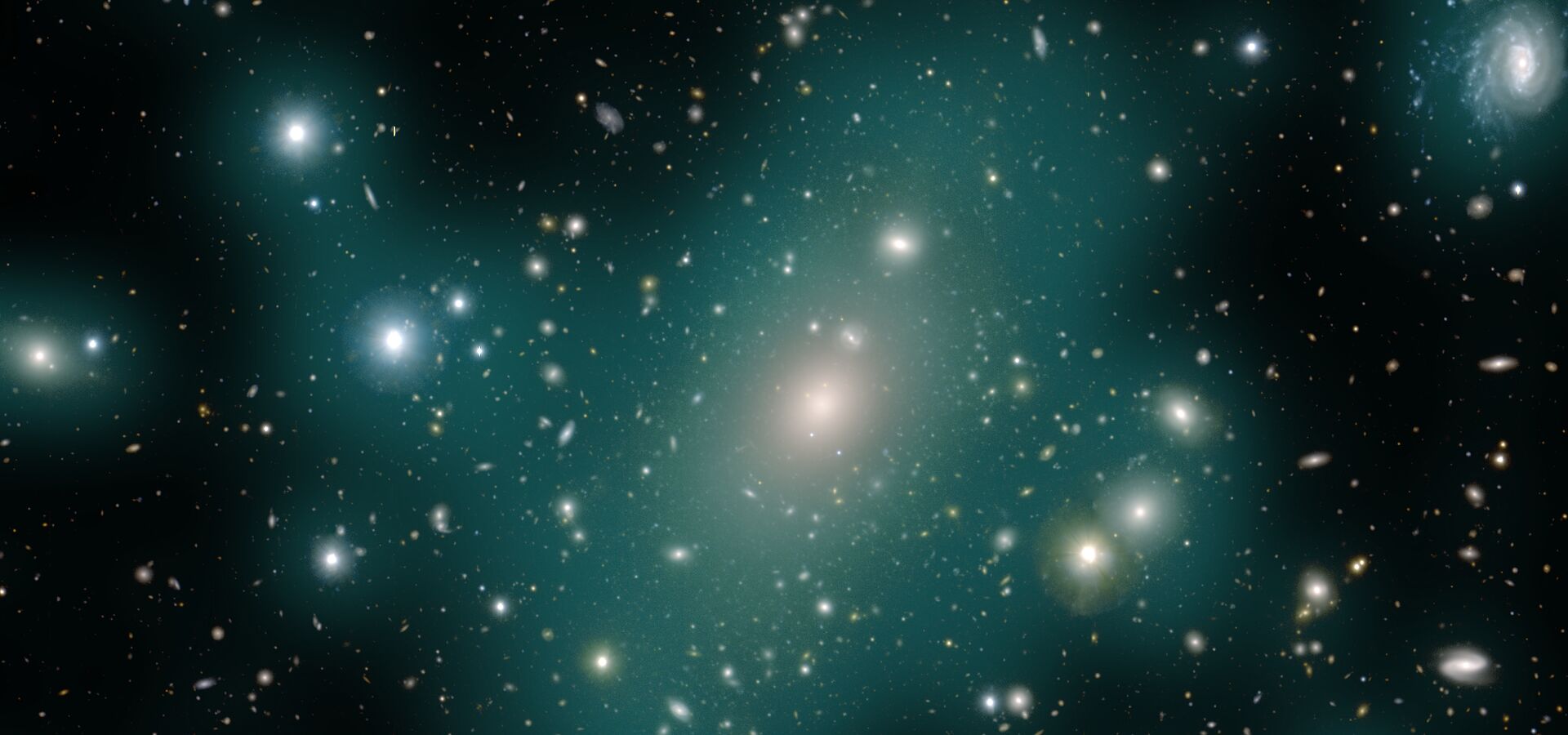 Enhanced image of Intracluster light in the Abell 85 galaxy cluster