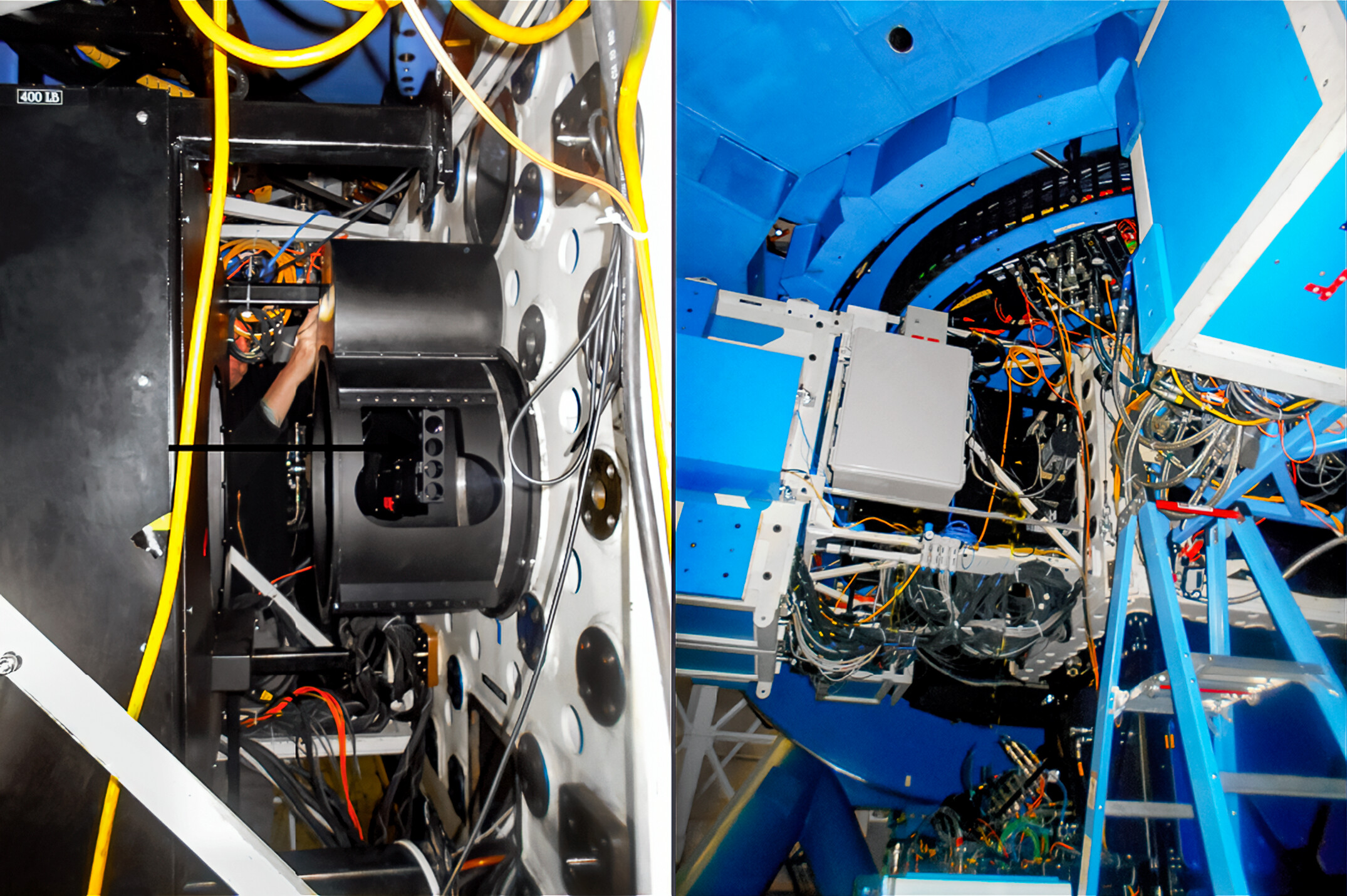 Alopeke instrument mounted at the Gemini North telescope.