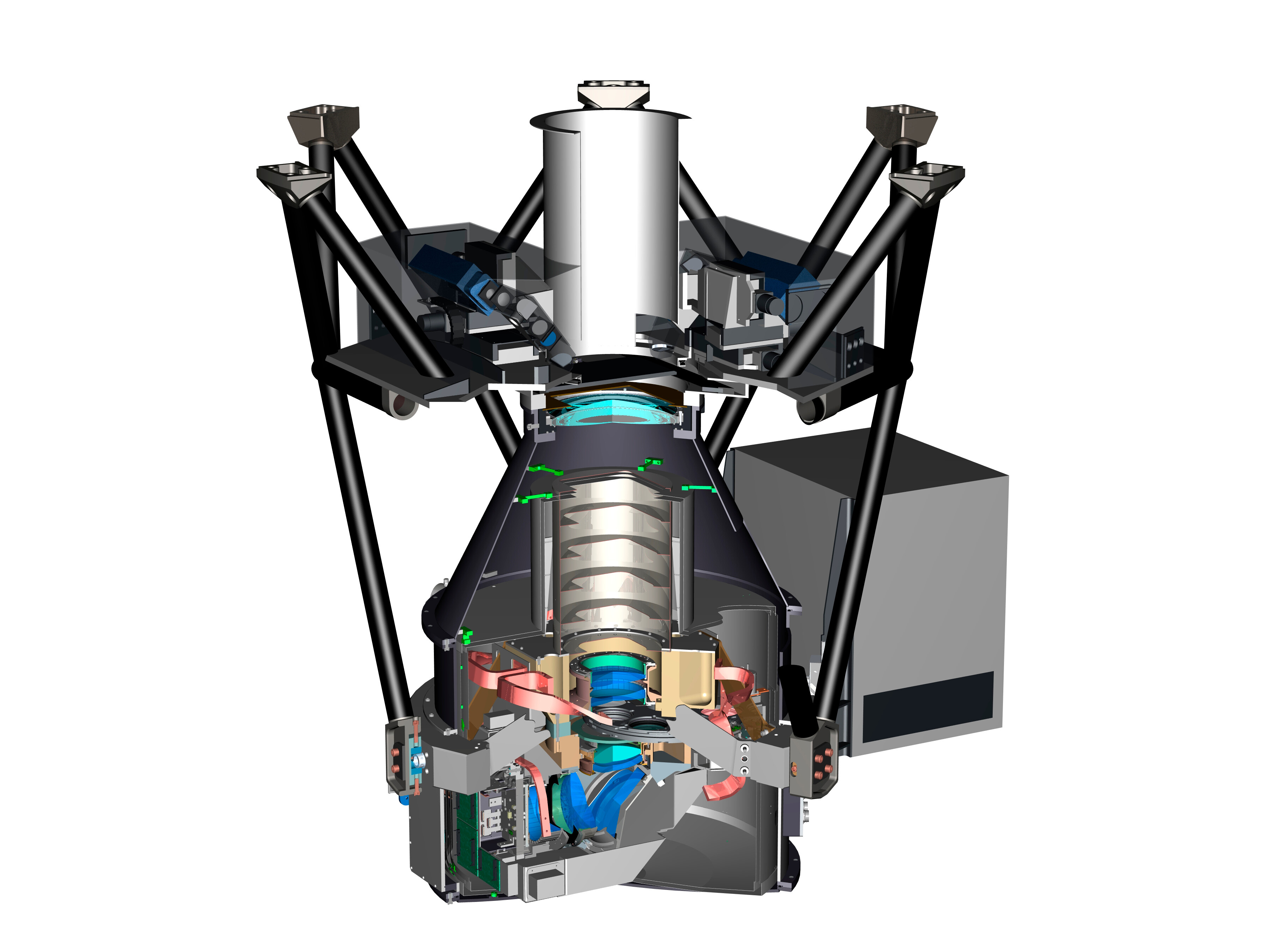 Three-dimensional rendering of the NEWFIRM instrument design