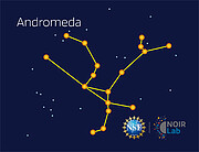 Constelación de Andrômeda (Tarjeta didáctica)