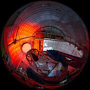 Fulldome View Inside the Dome of the Mayall 4-meter Telescopes at Kitt Peak National Observatory