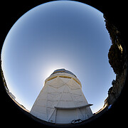 Daytime FullDome View of the Mayall 4-meter Telescope at Kitt Peak National Observatory