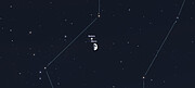 Saturn and the Moon on 10 November as seen from Tucson