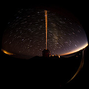 Star trail and LGS from Gemini North