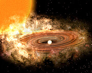 Accretion Disk around binary star system WZ Sge - new model