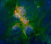 NGC 6334 - A Mini Starburst Region?
