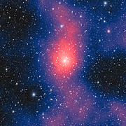 Llamativa imagen muestra la distribución de masa de un cúmulo cercano de galaxias