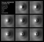 Secuencia de rotación del cometa NEOWISE (imágenes)