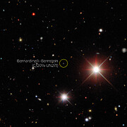 Discovery image of Comet Bernardinelli-Bernstein (annotated)