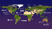 Giant Magellan Telescope Founders Map