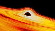 llustración del agujero negro Sagitarius A* al centro de la Vía Láctea