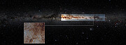 Un tapiz gigante con datos astronómicos de la Vía Láctea