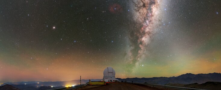 Vía Láctea sobre SOAR en Cerro Pachón