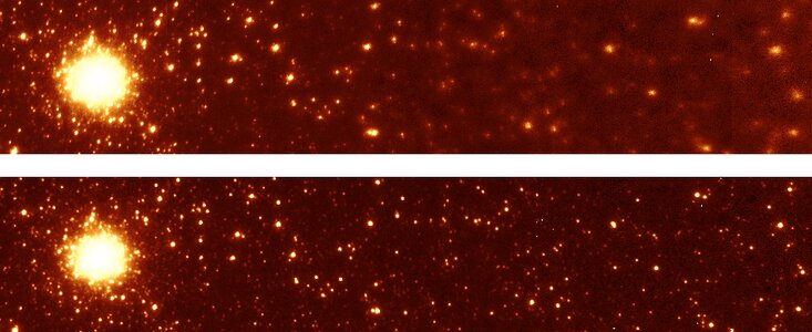 Mosaic images of the core of M33