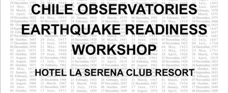 Chile Observatories Earthquake Readiness Workshop Poster