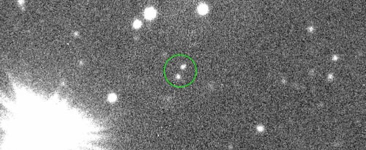 Optical image of the Kuiper Belt binary 2001 QW322