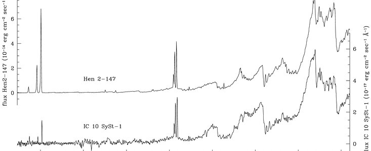 Observed spectrum of IC10 StSy-1