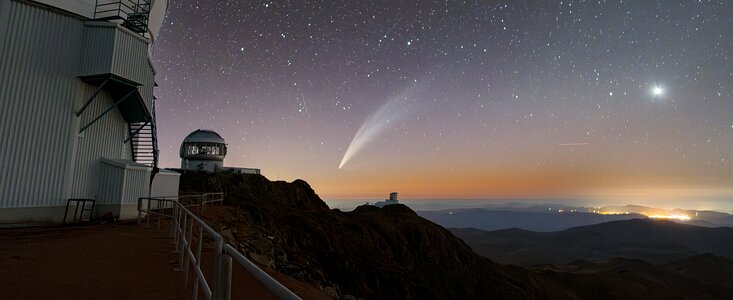 El cometa C/2024 G3 (ATLAS) brilla sobre Cerro Pachón