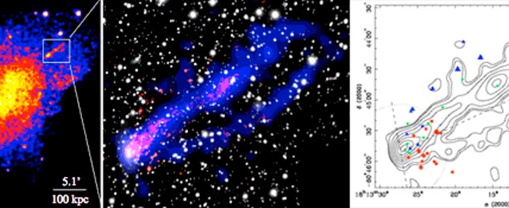Nearby Galaxy shows spectacular X-ray tails with embedded active star formation