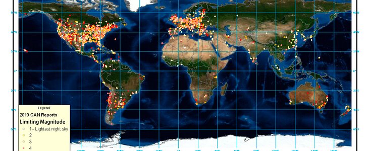 WASTED LIGHTS AND WASTED NIGHTS: GLOBE AT NIGHT TRACKS LIGHT POLLUTION