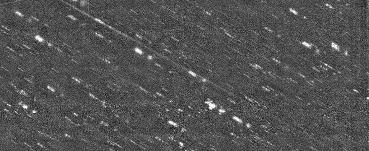 New Camera at WIYN images an Asteroid with a Long Tail