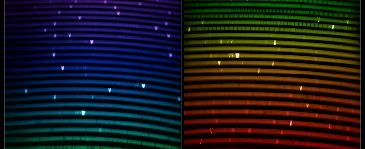 Espectro de la primera luz de IGRINS-2