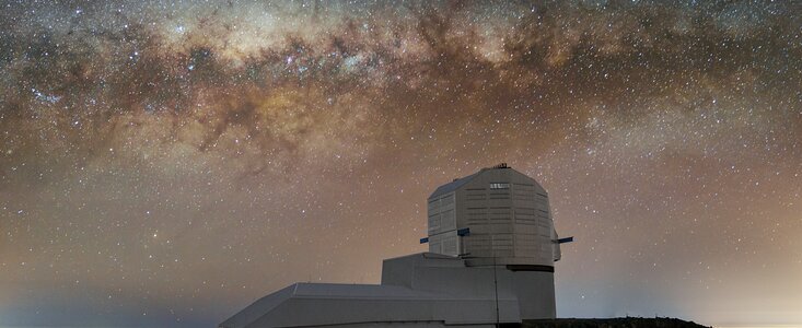 Rubin Observatory Under the Milky Way