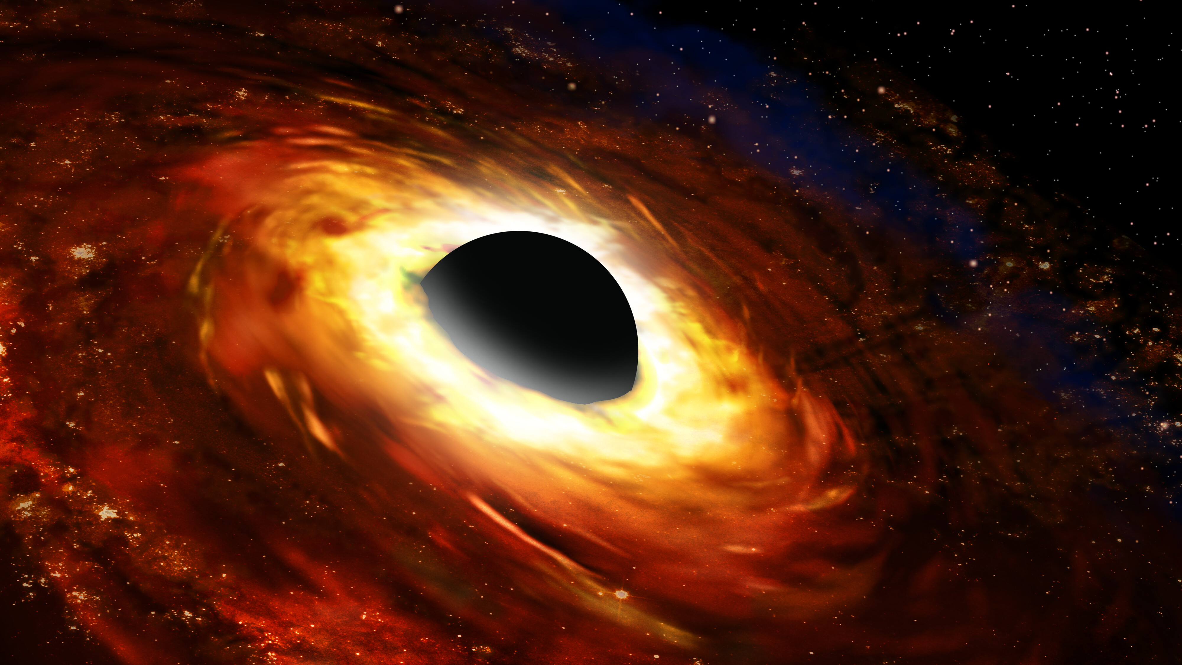 Artist's impression of a black hole and accretion disk | NOIRLab