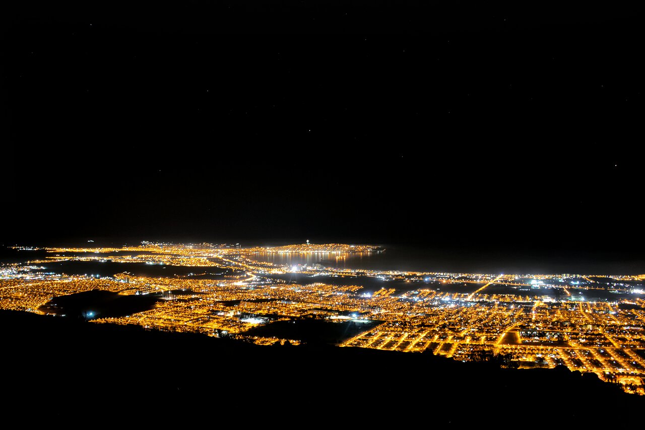 Light pollution from Coquimbo-La Serena metropolitan area in 2016