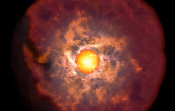 Chilean scientists using Blanco telescope discover crucial event right before the death of a star