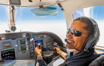 Sian Proctor en el entrenamiento de Jet Citation CJ3