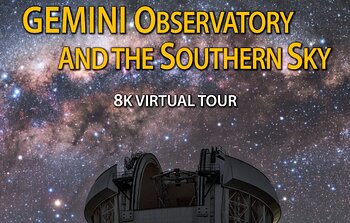 Poster for the planetarium show Gemini Observatory and the Southern Sky