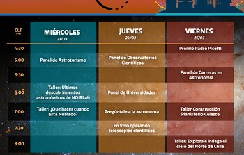 Program for AstroDay Chile 2022 (in Spanish)