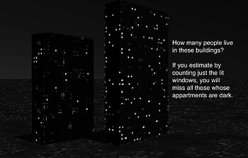 What do apartment buildings and distant galaxies have in common?