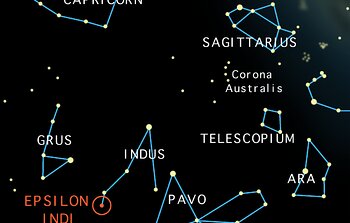 Naked-eye locator map for Epsilon Indi