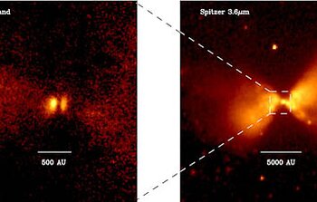 Gemini image of protostar L1527